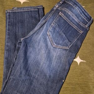 DRIFTWOOD Blue Denim Jeans with Gold Stitching